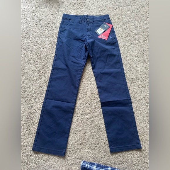 Boys U.S. Polo Assn. chino uniform navy pants 12 nwt - Picture 1 of 4